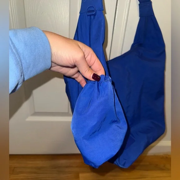 Beis Cobalt Blue Crescent Catchall Bag - Picture 3 of 16